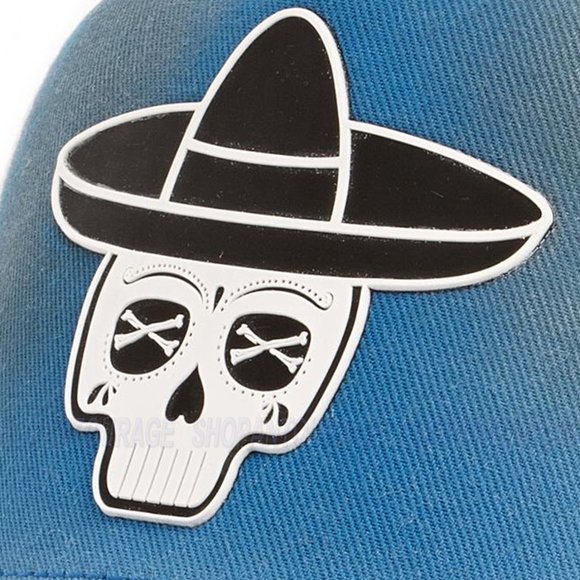 Red Monkey Sombrero Sugar Skull Limited Unisex Trucker Hat Cap RM1470 | 4 Colors - Picture 12 of 16